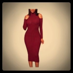 NWOT. Never worn. Turtle neck cutout dress